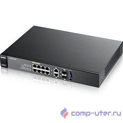 ZYXEL GS2210-8HP-EU0101F 8-портовый управляемый High Power PoE-коммутатор Gigabit Ethernet с 2 SFP-слотами совмещенными с разъемами RJ-45