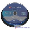 Verbatim Диск BD-R  6-x, 50 Gb,  Cake Box 10шт диски (43746)