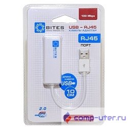 5bites UA2-45-02WH Кабель-адаптер  USB2.0 -> RJ45 10/100 Мбит/с, 10см