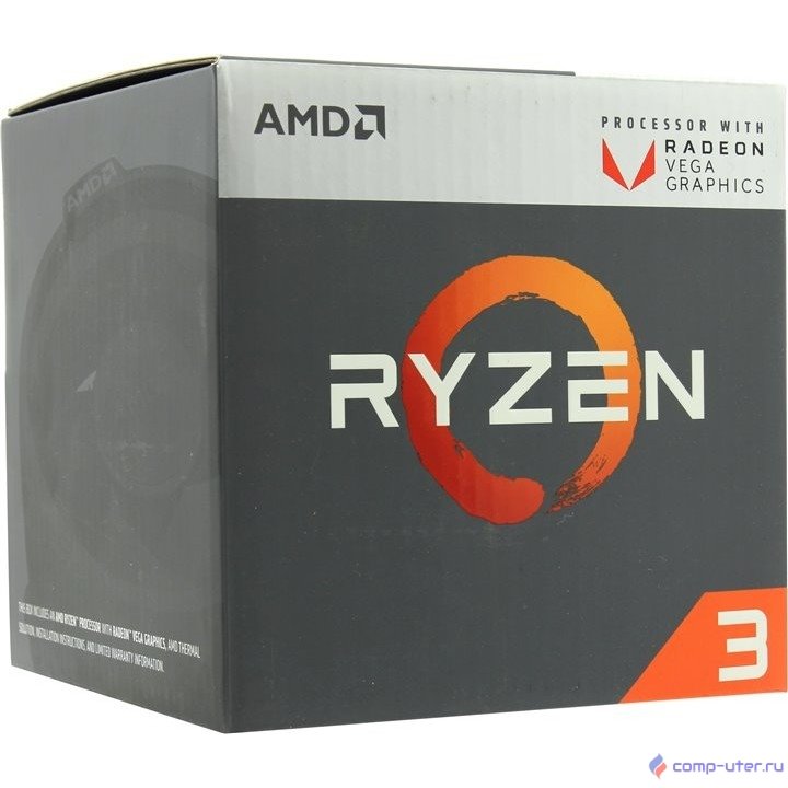 CPU AMD Ryzen 3 2200G BOX {3.5-3.7GHz, 4MB, 65W, AM4, RX Vega Graphics}