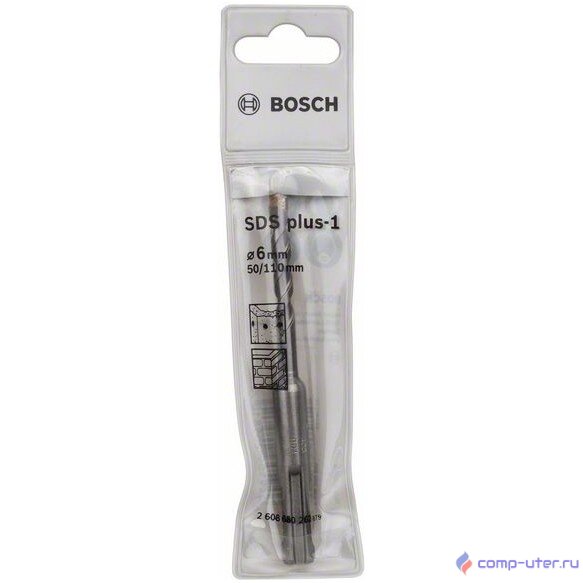 Bosch 2608680262 Сверло по бетону SDS plus-1, 6x50x110