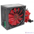 Ginzzu PC600 14CM(Red) 80+ black,APFC,24+4p,2 PCI-E(6+2), 5*SATA, 4*IDE,оплетка, кабель питания,цветная коробка