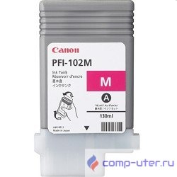 Canon PFI-102M 0897B001 Картридж для Canon imagePROGRAF iPF605, iPF610., iPF650, iPF655, iPF710, iPF755, LP17, iPF510, Пурпурный, 130 мл. (GJ) 