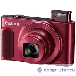 Canon PowerShot SX620 HS красный {20.2Mpix Zoom25x 3" 1080p SDXC/SD/SDHC CMOS 1x2.3 IS opt 5minF 2.5fr/s 30fr/s HDMI/WiFi/NB-13L}