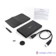 Gembird EE2-U3S-55 Внешний корпус 2.5" чёрный, USB 3.0, SATA, до 2 Тб, алюминий