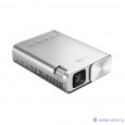 ASUS ZenBeam E1 Проектор {DLP, LED, WVGA 854x480, 150Lm, 800:1, HDMI, MHL, 1x2W speaker, led 30000hrs, battery, Silver, 0.31kg}