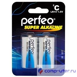 Perfeo LR14/2BL Super Alkaline (2 шт. в уп-ке)