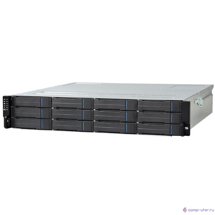 Infortrend EonStor GS2012R0C0F0D-8732 GS 2000 2U/12bay, cloud-integrated unified storage, supports NAS, block, object storage and cloud gateway, dual redundant controller subsystem including 2x12Gb/s 