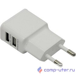 Orient  Зарядное устройство USB от эл.сети  PU-2402, DC 5V, 2100mA, 2 выхода (iPad,Galaxy), белый
