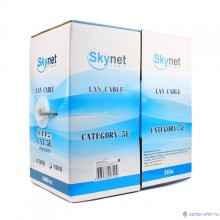 SkyNet Кабель FTP indoor 4x2x0,48, медный, FLUKE TEST, кат.5e, однож., 305 м, box, серый [CSS-FTP-4-CU]