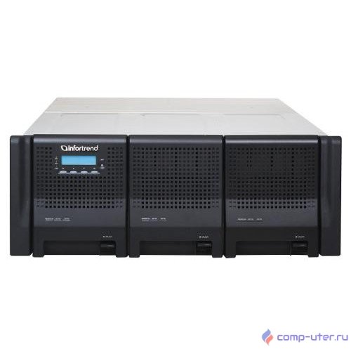 Infortrend EonStor DS3060G0E000B-8730 DS 3000 4U/60bay, Single controller subsystem including 1x6Gb SAS EXP. Port, 2x1G iSCSI ports +1x host board slot(s),1x2GB, 2xPSUs, 3xFAN modules, 60xHDD 