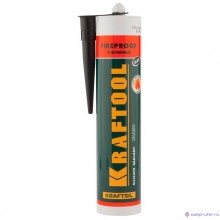 KRAFTOOL Герметик KRAFTFLEX FR150 силикатный огнеупорный "+1500 С", жаростойкий, черный, 300мл [41260-4]