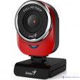Genius QCam 6000 Red {1080p Full HD, вращается на 360°, универсальное крепление, микрофон, USB} [32200002401]