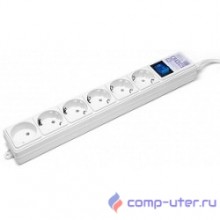 PowerCube Фильтр-удлинитель (SPG(5+1)-16B-0,5M) 6 розеток, 0,5 м,16А/3,5кВт, белый