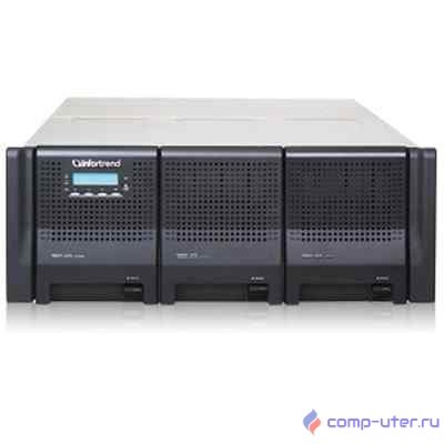 Infortrend EonStor DS3060RT2000B-8730 DS 3000 Gen2 4U/60bay, High IOPS solutions, Dual Redundant controller subsystem including 2x6Gb SAS EXP. Ports, 4x1GiSCSI ports + 2x host board slot(s), 2