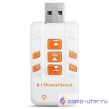 ORIENT AU-01PL (W)  USB адаптер для микрофона и наушников комбинированная расцветка (Белый)