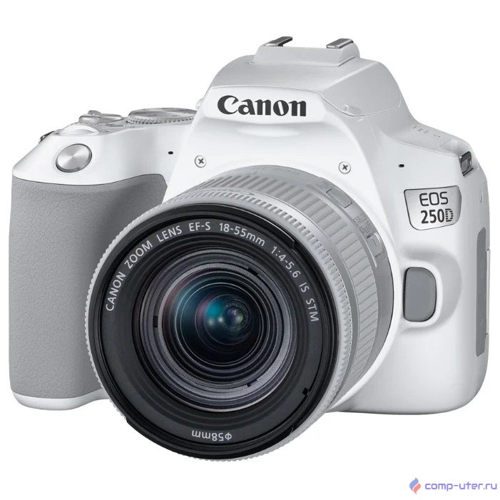 Canon EOS 250D белый {24.1Mpix EF-S 18-55mm f/1:4-5.6 IS STM 3" 4K Full HD SDXC Li-ion}