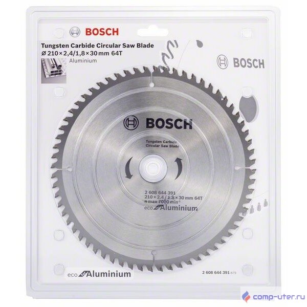 BOSCH 2608644391 Пильный диск ECO ALU/Multi 210x30-64T