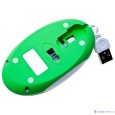 SolarBox X06 Green USB Travel Optical Mouse, 1000DPI, ноутбучная, убирающийся кабель, прорезиненная поверхность