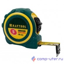 Рулетка KRAFTOOL "PRO" "MG-Kraft", особопроч корпус, Mg сплав, нейлон покрытие, суперкомпакт размер, 5м/25м [34129-05-25]