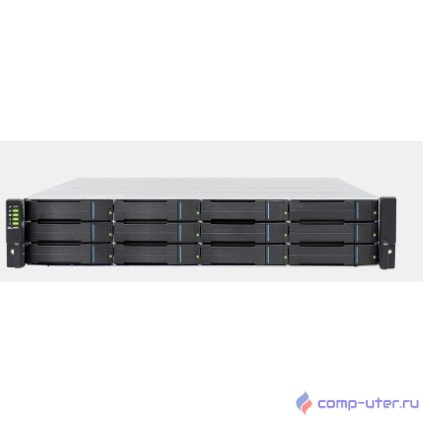 Infortrend JB3012S00-87A2 2U/12bay single upgradable to redundant controller expansion enclosure including 2x 12Gb SAS port, 2x(PSU+FAN module), 12xdrive trays, 1x 6G to 12G SAS cable