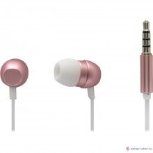 Гарнитура ES-F57 PINK Dialog с кнопкой ответа для мобильных устройств, розовая, металл
