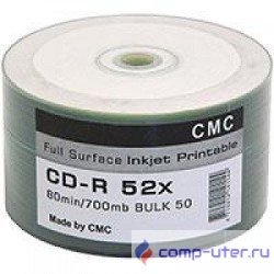 Диски CMC CD-R 80 52x Bulk/50 Full Ink Print 