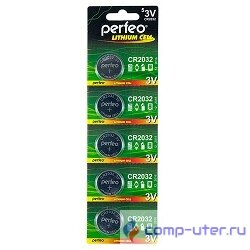 Perfeo CR2032/5BL Lithium Cell (5 шт. в уп-ке)