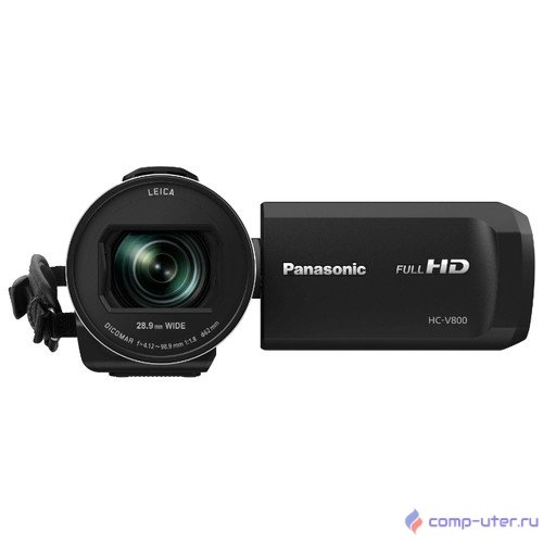 Видеокамера Panasonic HC-V800EE-K, Wi-Fi, FULL HD, SD видеокамера, чёрный