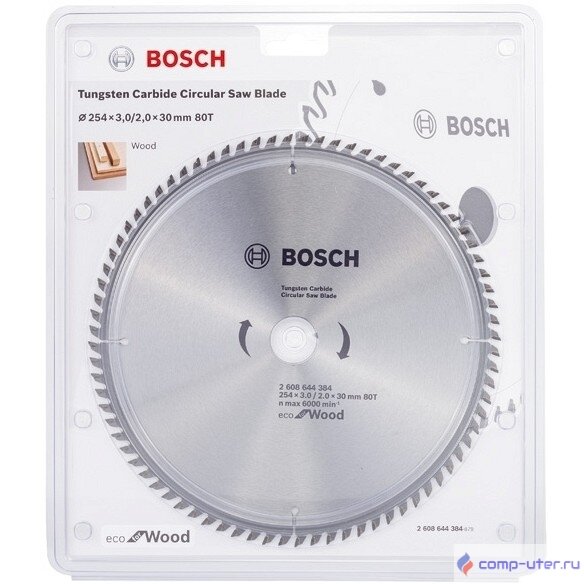 BOSCH 2608644384 Пильный диск ECO WO 254x30-80T