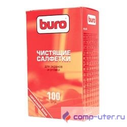 BURO BU-ZSCREEN [817446] Запасной блок к тубе с чистящими салфетками для экранов и оптики, 100шт.