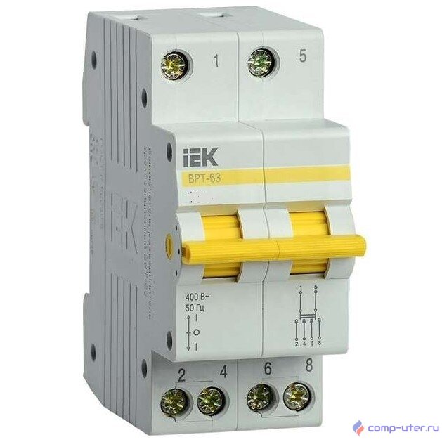 Iek MPR10-2-040 Выключатель-разъединитель трехпозиционный ВРТ-63 2P 40А