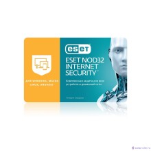 NOD32-EIS-1220(CARD)-1-3 Eset NOD32 Internet Security 1 год или продл 20 мес 3 устройства 1 год [311814]
