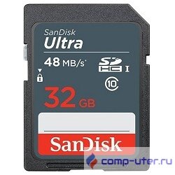 SecureDigital 32Gb SanDisk SDSDUNB-032G-GN3IN {SDHC Class 10, UHS-I}