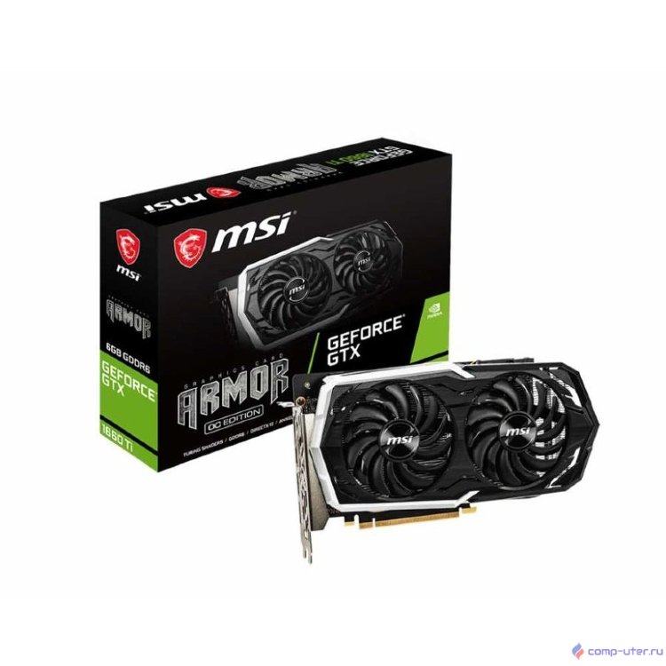 MSI GeForce GTX 1660 Ti ARMOR 6G OC <GTX1660Ti, Retail>