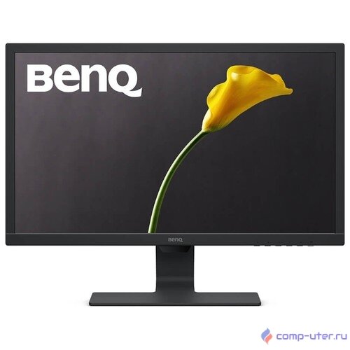 LCD BenQ 24" GL2480 черный {1920x1080 75Hz 1ms 170/160 250cd 8bit 1000:1 D-Sub DVI HDMI1.4 FlickerFree AudioOut VESA}