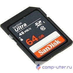 SecureDigital 64Gb SanDisk SDSDUNB-064G-GN3IN {SDHC Class 10, UHS-I}