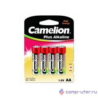 Camelion..LR 6  Plus Alkaline BL-4 (LR6-BP4, батарейка,1.5В) (4 шт. в уп-ке)