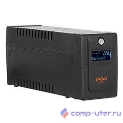 Exegate EP285561RUS ИБП ExeGate Power Smart ULB-650.LCD.AVR.EURO.RJ.USB <650VA/360W, LCD, AVR, 2 евророзетки, RJ45/11, USB, Black>