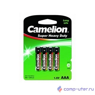 Camelion  R 03 BL-4 (R03P-BP4G, батарейка,1.5В) (4 шт. в уп-ке)
