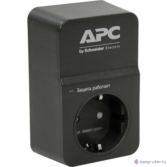 APC PM1WB-RS Сетевой фильтр 1 розетка,16A, черный