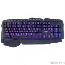 Perfeo клавиатура "STRIKE" Multimedia, GAME DESIGN, подсв. 3 цвет, USB, чёрный (PF_A4390)