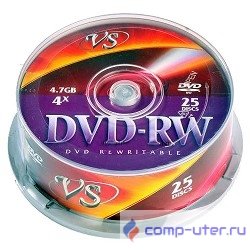Диски VS DVD-RW 4,7 GB 4x CB/25      