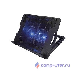 CROWN  Подставка для ноутбука CMLS-940 (Black) 15,6", 2*Fan,blue light,2*USB