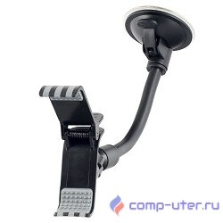 Perfeo PF_3849 Автодержатель для смартфона/навигатора/ до 6"/ на стекло/ гибкая штанга/ черный