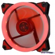 CROWN Вентилятор для компьютерного корпуса CMCF-12025S-1230 (120*120*25мм;Красное LED кольцо;1500 об/мин;35CFM;20Дб;Подшипник скольжения;3pin+MOLEX(папа-мама) 40+10см)
