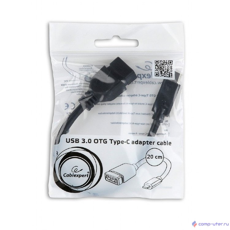 Cablexpert Переходник USB OTG, USB Type-C/USB 3.0F, пакет (A-OTG-CMAF3-01)