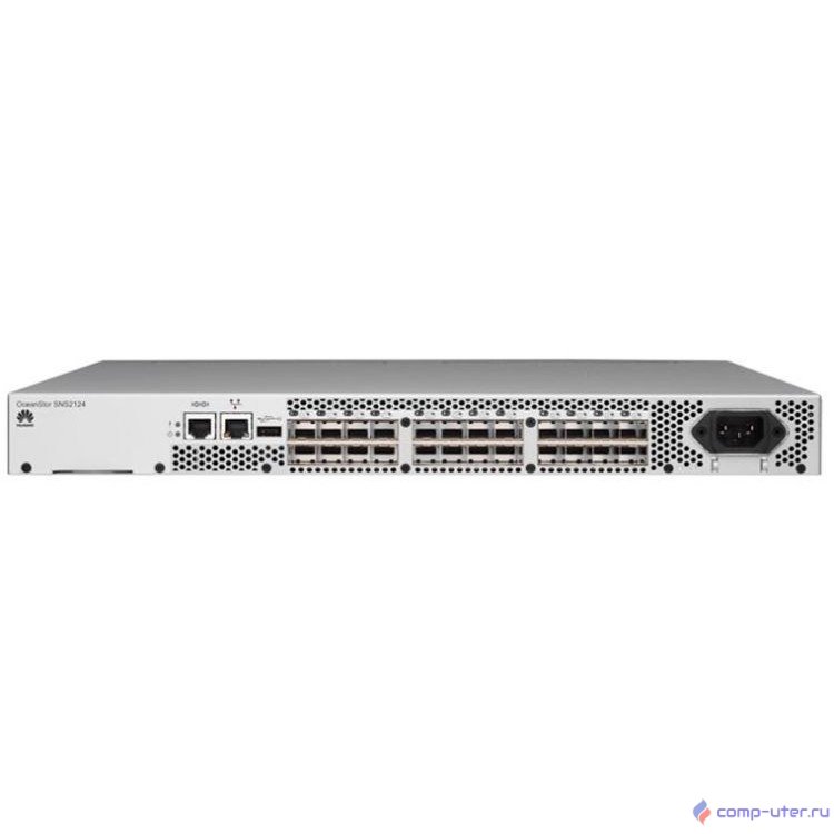 Huawei OceanStor SNS2124 FC Switch,24 Ports (8 ports activated,with 8*8Gb Multimode SFPs),Single PS (AC)