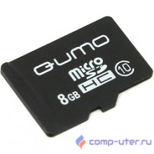 Micro SecureDigital 8Gb QUMO QM8GMICSDHC10NA {MicroSDHC Class 10}