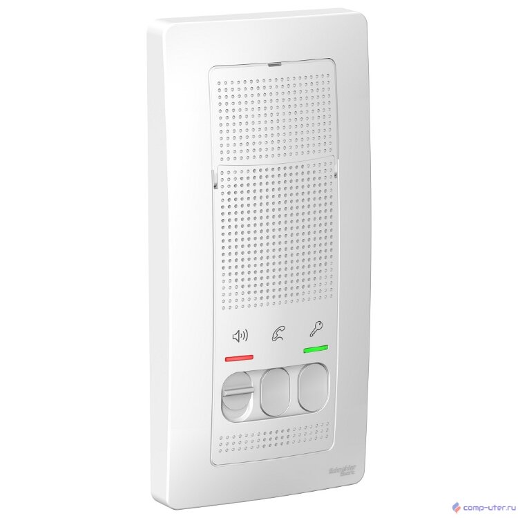 Schneider-electric BLNDA000011 BLANCA ПЕРЕГОВОРНОЕ УСТРОЙСТВО (ДОМОФОН), настен.монтаж, 4,5В, БЕЛЫЙ                
